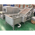 Asparagus washing and cleaning machine